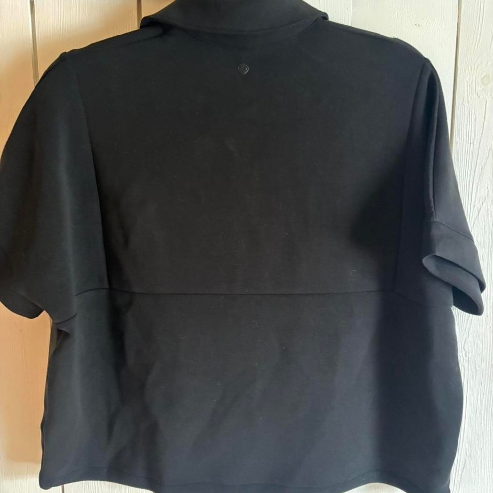 Calia soft black cropped golf polo - Picture 5 of 5
